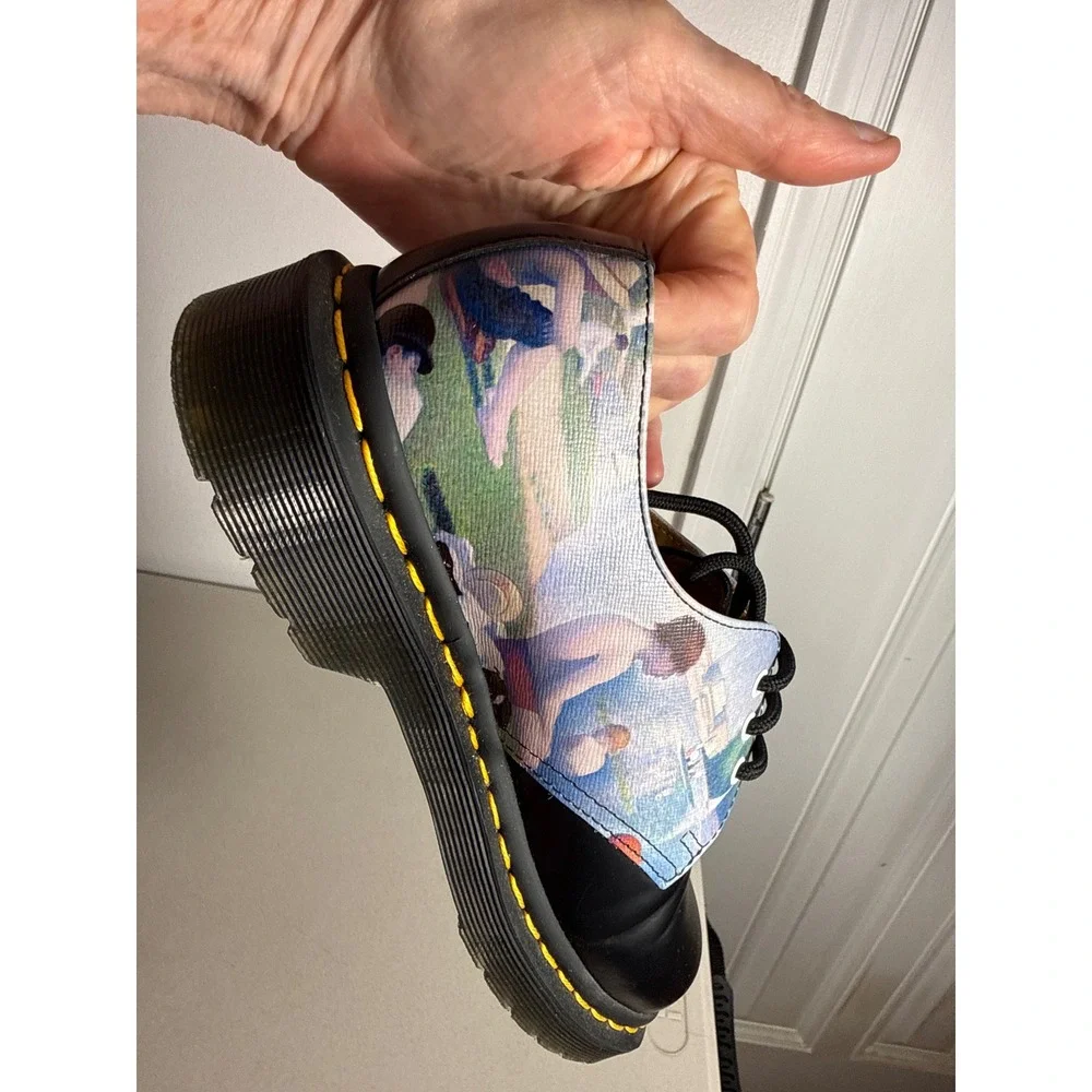Dr. Martens 1461 National Gallery Seurat Bathers at Asnieres Shoes Black Oxford